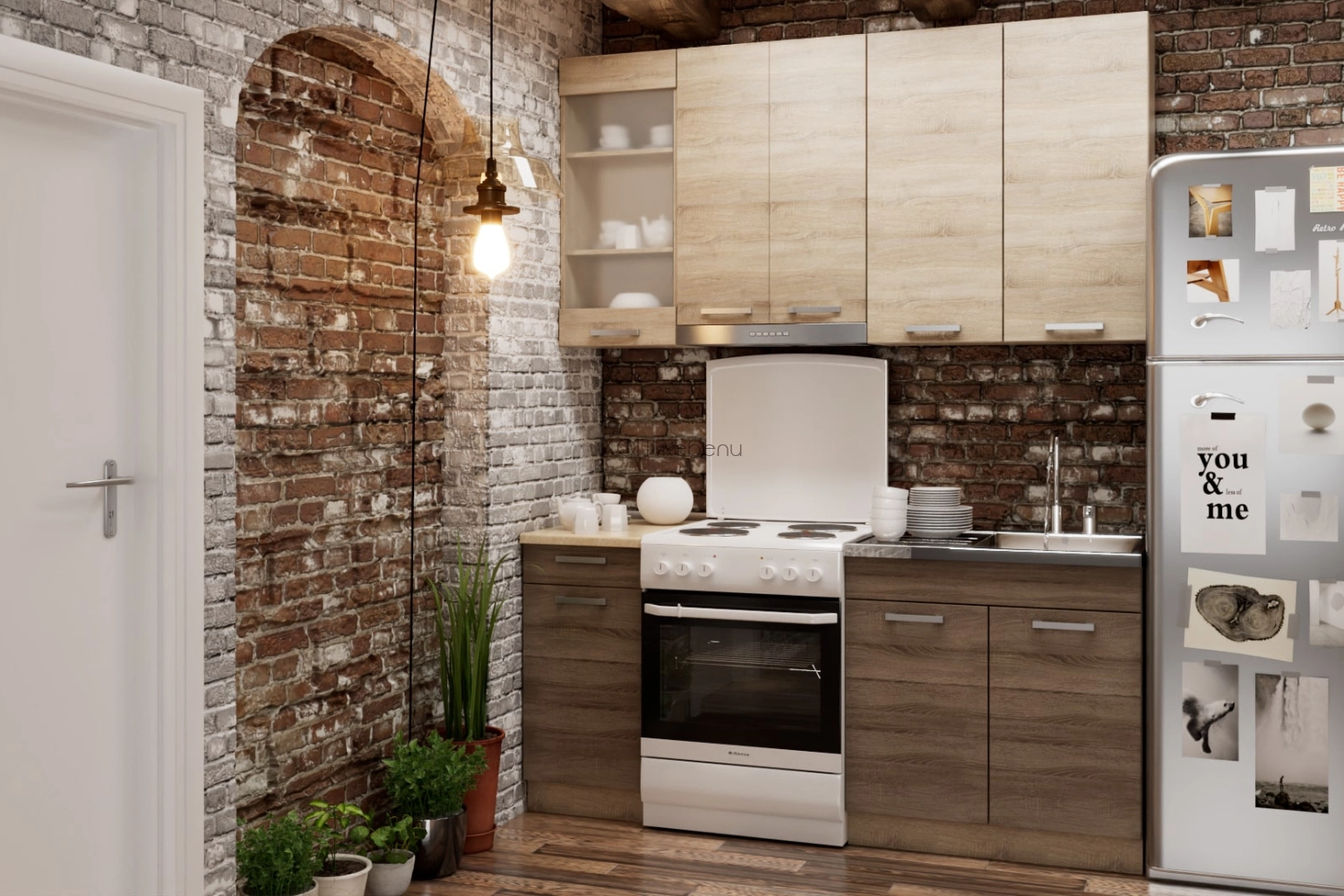 Кухня Марта сонома/трюфел h920 - 1,8 м. ID 20672 - hop-mebeli.com - 1 Кухня Марта сонома/трюфел h920 - 1,8 м. ID 20672 - 1