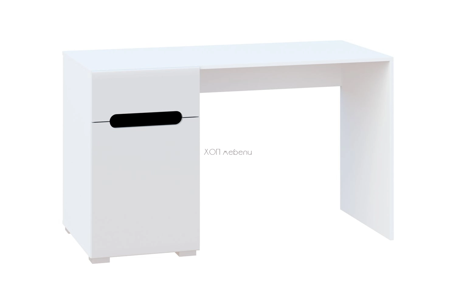 Бюро Бианко NEW - бял гланц / черно ID 24855 - hop-mebeli.com - 1 Бюро Бианко NEW - бял гланц / черно ID 24855 - 1