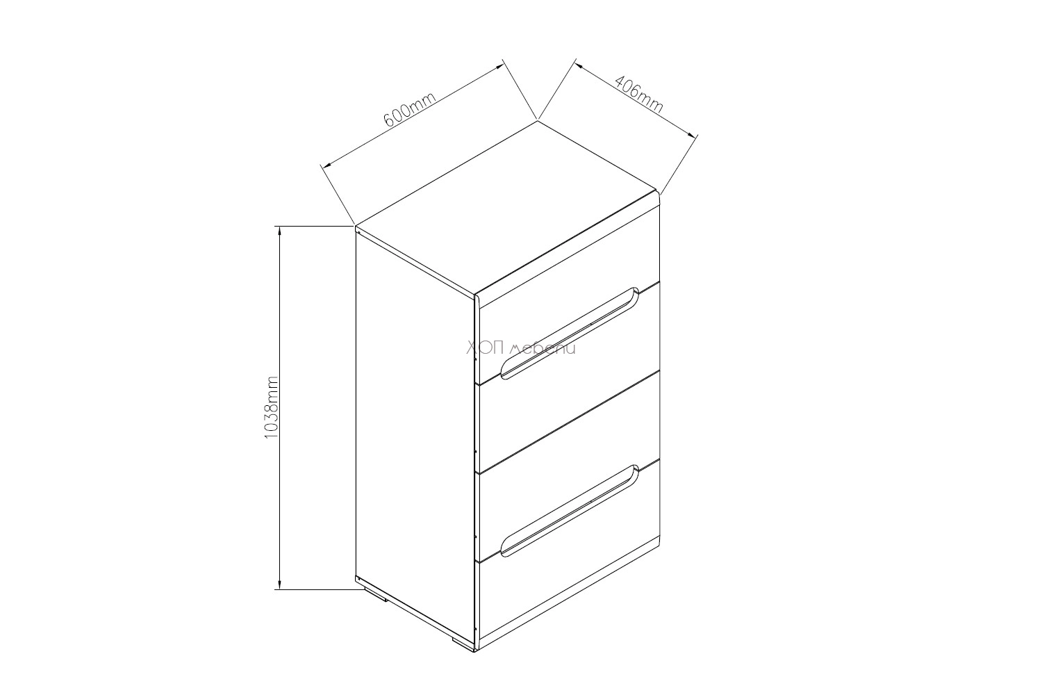 Размери на Комод 60 Бианко NEW - бял гланц и черно ID 24843 - hop-mebeli.com Размери на Комод 60 Бианко NEW - бял гланц и черно ID 24843