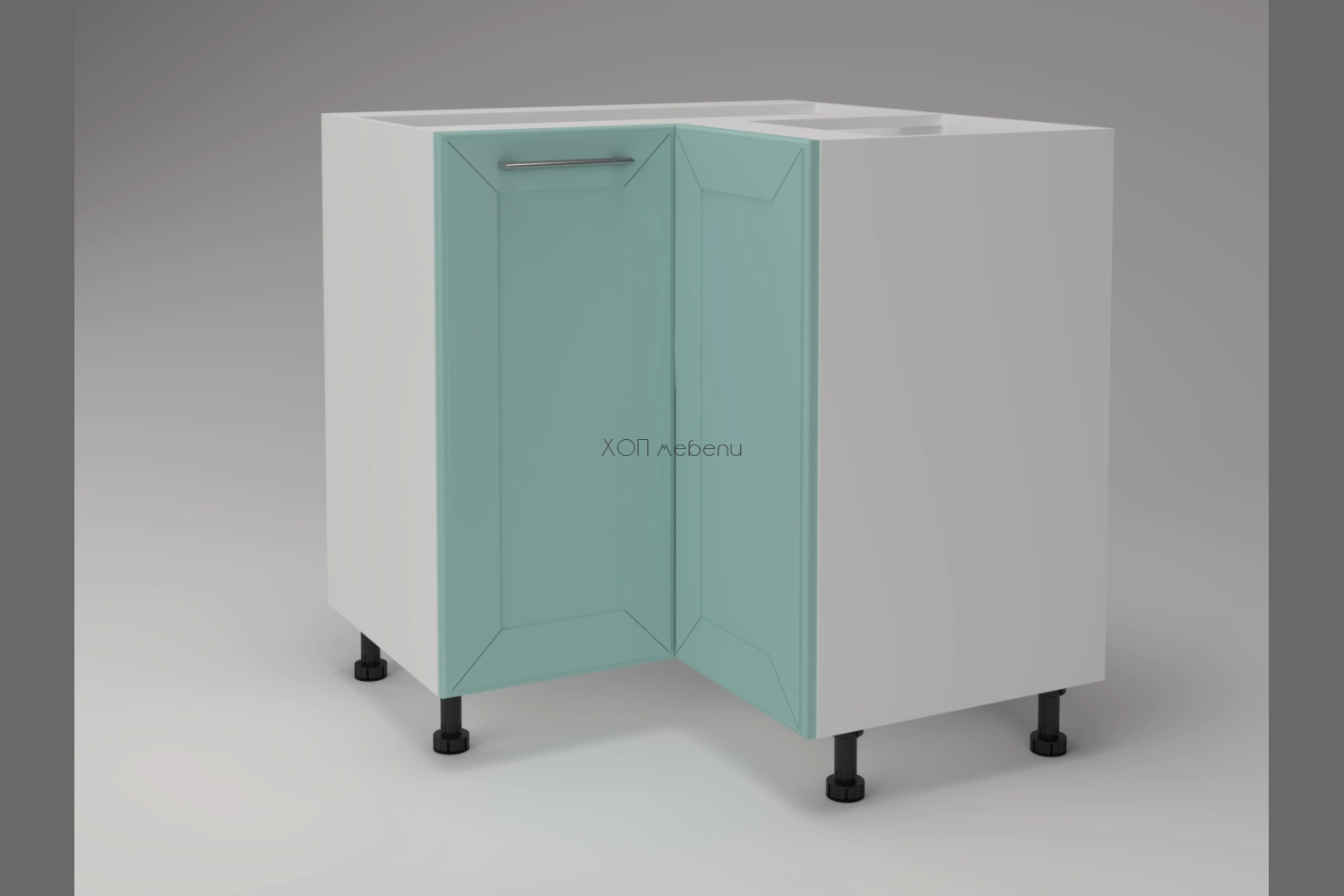 Ъглов шкаф Марго Н90/90 лагуна ID 11119 - hop-mebeli.com - 1 Ъглов шкаф Марго Н90/90 лагуна ID 11119 - 1