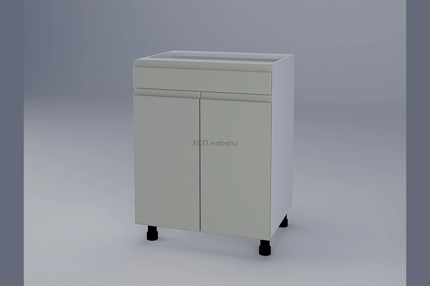 Шкаф с чекмедже H60ДШ Влада айвори ID 17059 - hop-mebeli.com - 1 Шкаф с чекмедже H60ДШ Влада айвори ID 17059 - 1