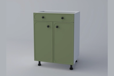 Шкаф с чекмедже H60ДШ Сю маслина