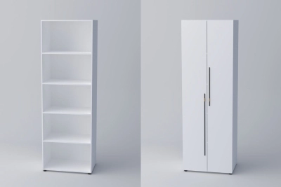 Двукрил гардероб СПЕЙС 3 (h-240) - бял