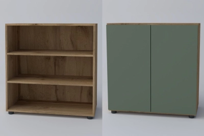 Скрин с две врати СПЕЙС 2Д - зелено / апалачи