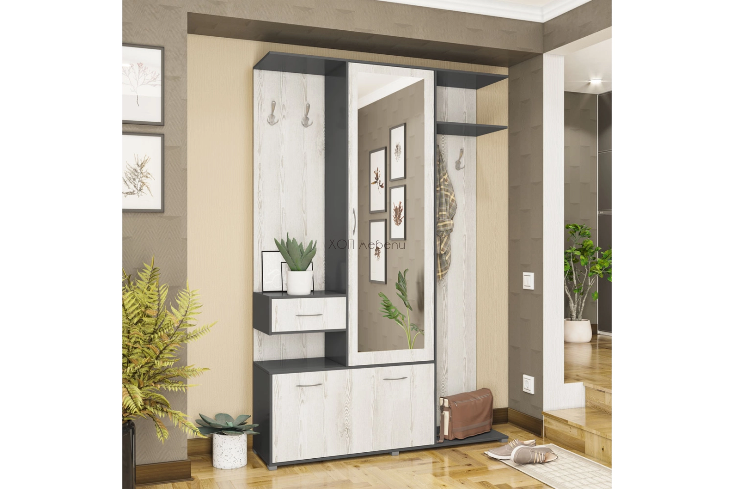 Антре ГРЕТА - артууд / антрацит ID 17300 - hop-mebeli.com - 1 Антре ГРЕТА - артууд / антрацит ID 17300 - 1