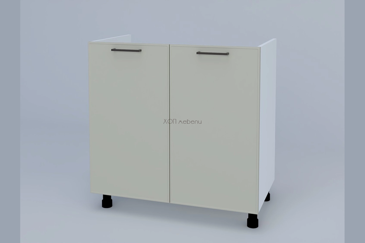 Шкаф за мивка Ариел H80M - светло сив софттач ID 23240 - hop-mebeli.com - 1 Шкаф за мивка Ариел H80M - светло сив софттач ID 23240 - 1