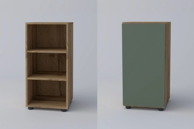 Комод 1Д СПЕЙС - зелено / апалачи