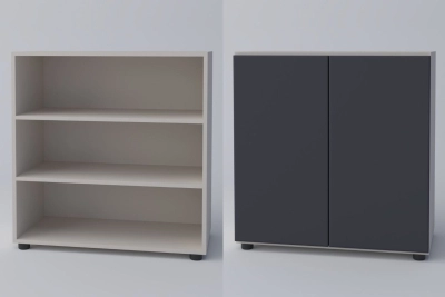 Скрин с две врати СПЕЙС 2Д - графит / кашмир