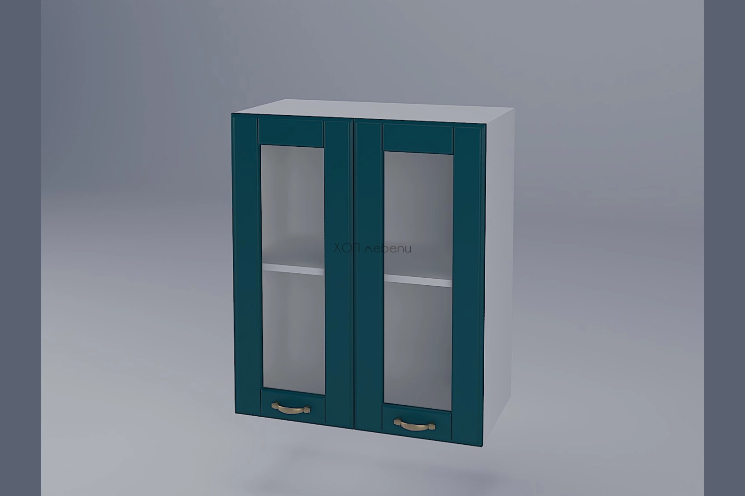 Горен шкаф Доминика B60СК аквамарин ID 15308 - hop-mebeli.com - 1 Горен шкаф Доминика B60СК аквамарин ID 15308 - 1