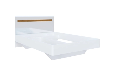 Легло Бианко NEW 140 - бял гланц / апалачи - hop-mebeli.com Легло Бианко NEW 140 - бял гланц / апалачи