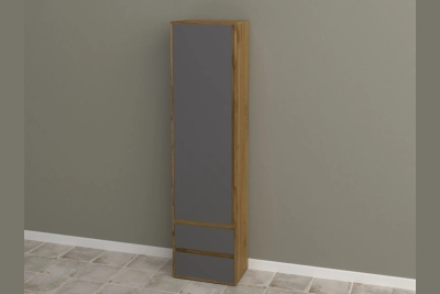 Еднокрилен гардероб Нитро с една врата и две чекмеджета