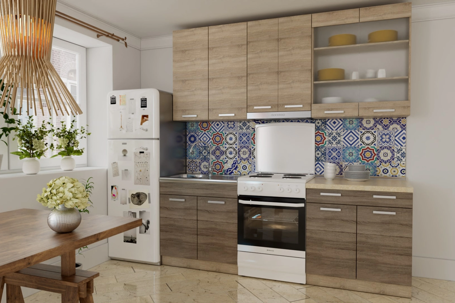 Кухня Марта сонома/трюфел h920 - 2,2 м. ID 20674 - hop-mebeli.com - 1 Кухня Марта сонома/трюфел h920 - 2,2 м. ID 20674 - 1