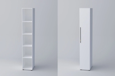 Еднокрил гардероб СПЕЙС 3 (h-240) - бяло