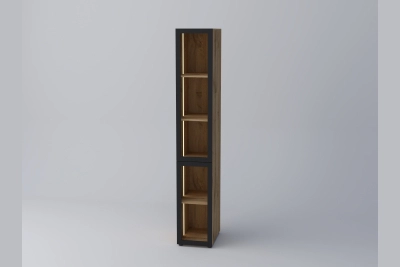 Модул с витрина СПЕЙС (h-240) - дъб апалачи