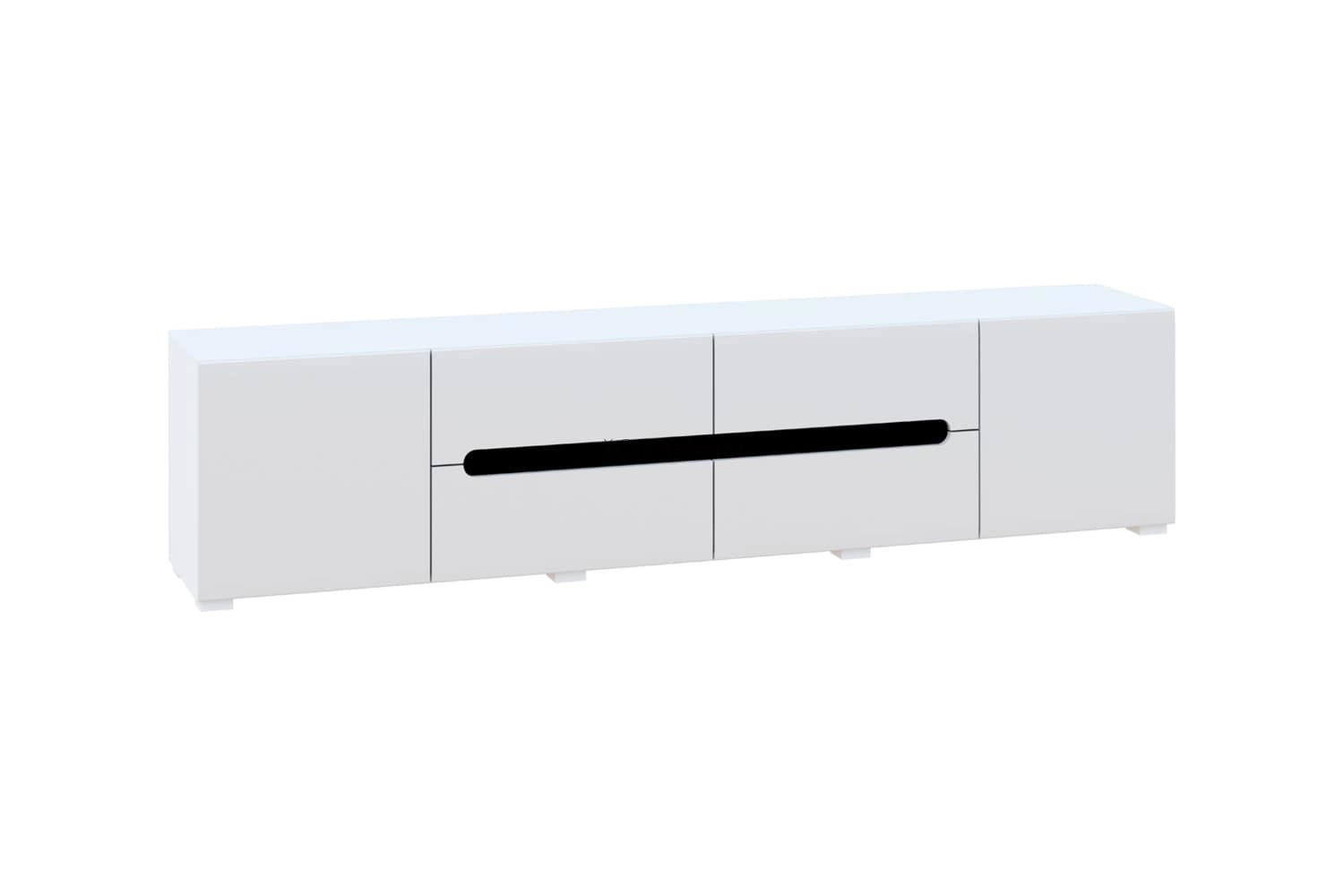 Модулна секция Бианко NEW Гранде - бял гланц / черно ID 3859 - hop-mebeli.com - 4 Модулна секция Бианко NEW Гранде - бял гланц / черно ID 3859 - 4