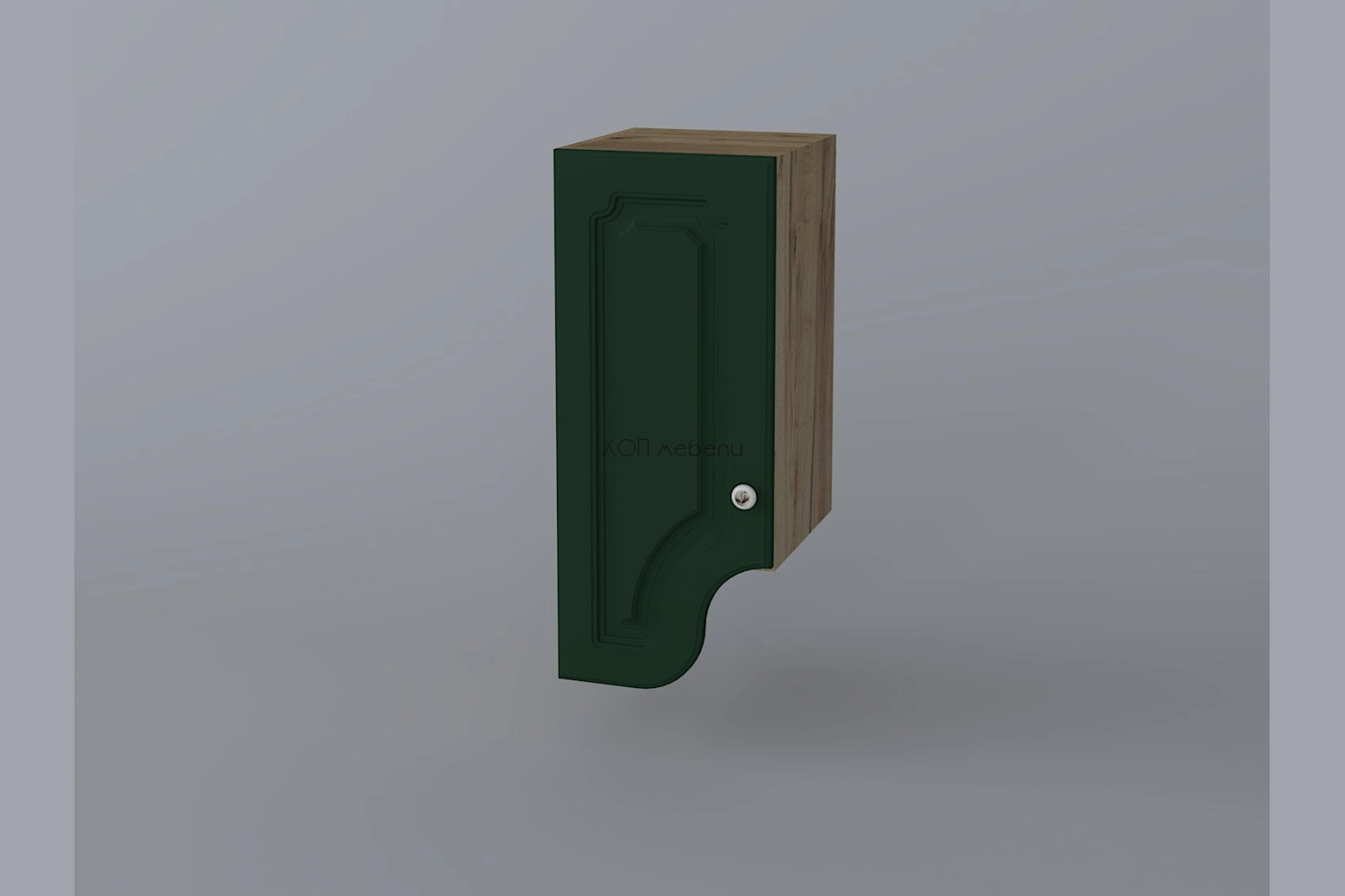 Горен шкаф Валенсия NEW В30Ф ляв - зелено / златен дъб ID 21651 - hop-mebeli.com - 1 Горен шкаф Валенсия NEW В30Ф ляв - зелено / златен дъб ID 21651 - 1