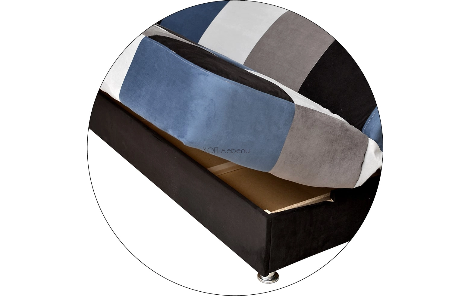 Диван Кочка - син ID 5726 - hop-mebeli.com - 3 Диван Кочка - син ID 5726 - 3