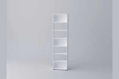 Крайна етажерка СПЕЙС (h-220) - бяло