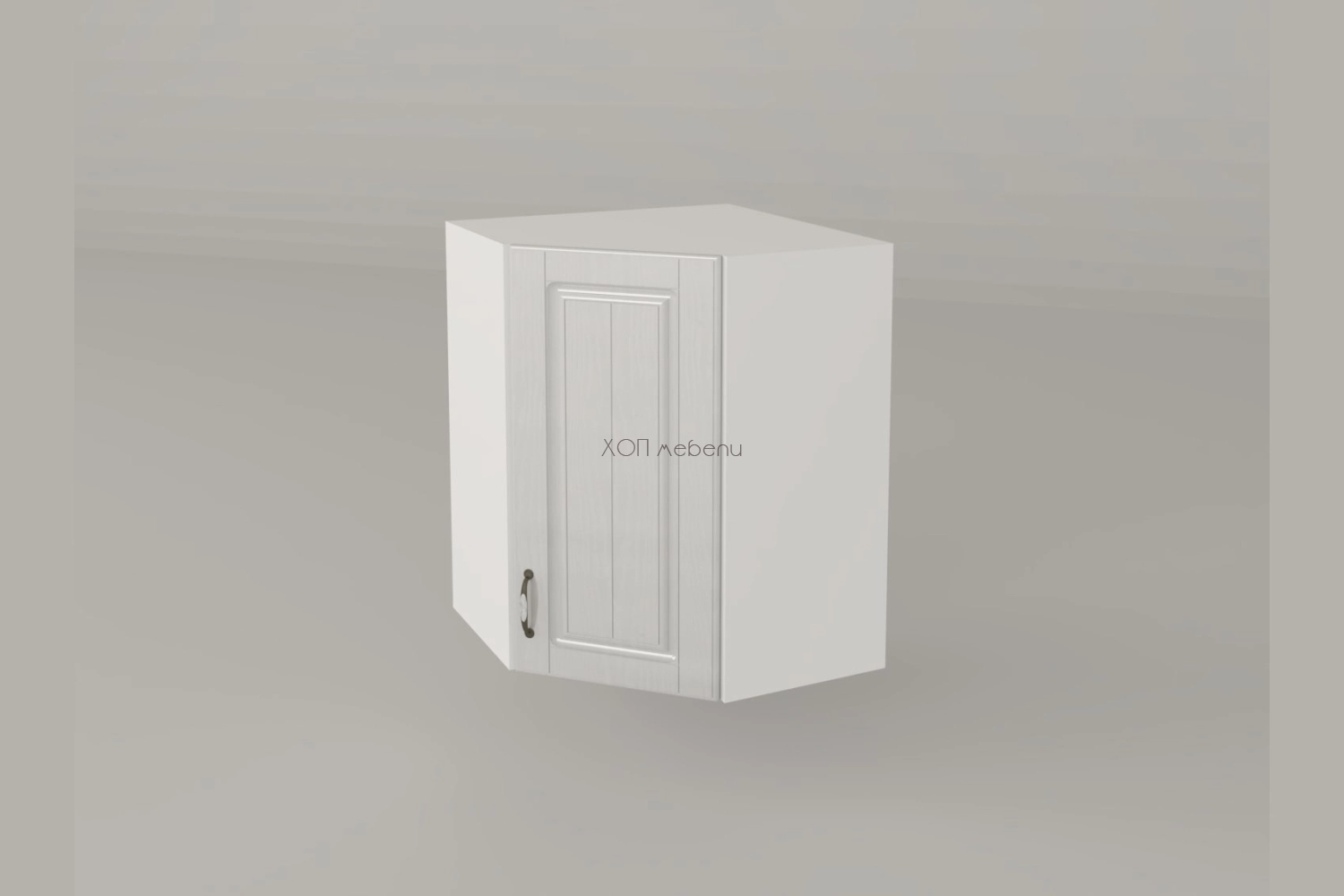 Горен ъглов шкаф 60х60 Прованс бяло дърво ID 12684 - hop-mebeli.com - 1 Горен ъглов шкаф 60х60 Прованс бяло дърво ID 12684 - 1