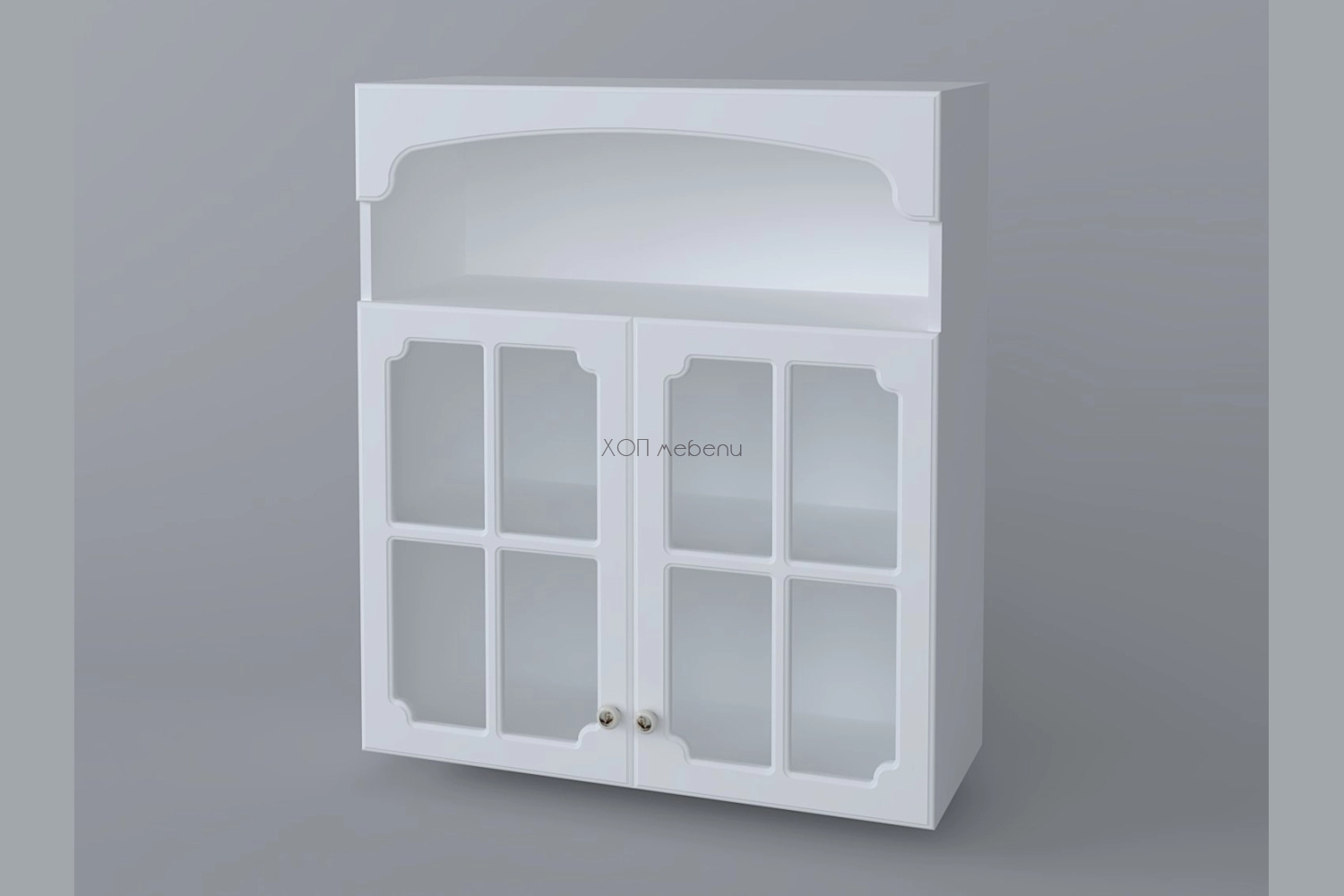 Горен шкаф Валенсия NEW В80СК - бяло h920 ID 21596 - hop-mebeli.com - 1 Горен шкаф Валенсия NEW В80СК - бяло h920 ID 21596 - 1