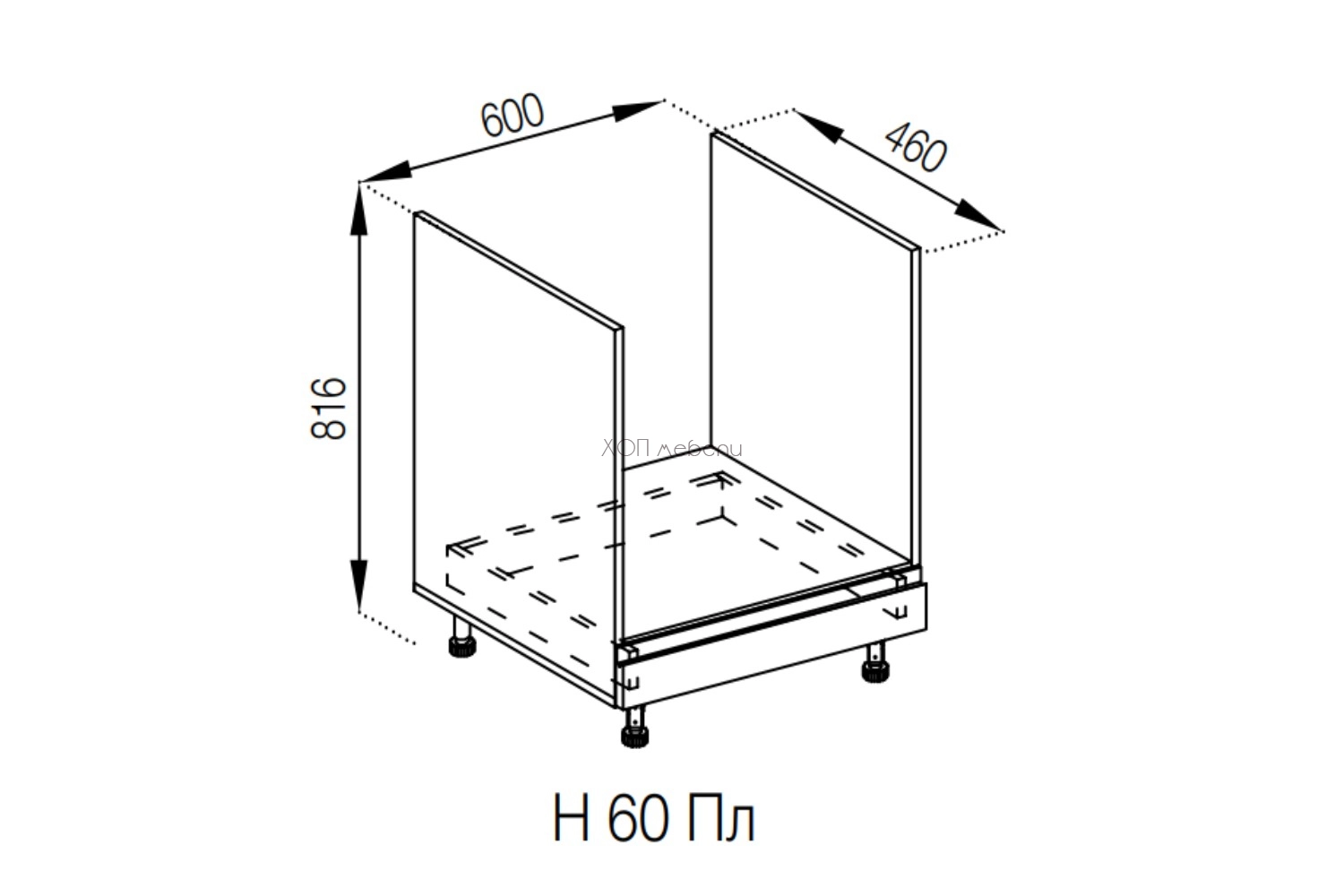 Размери на Шкаф за фурна Влада H60ПЛ айвори ID 17071 - hop-mebeli.com Размери на Шкаф за фурна Влада H60ПЛ айвори ID 17071