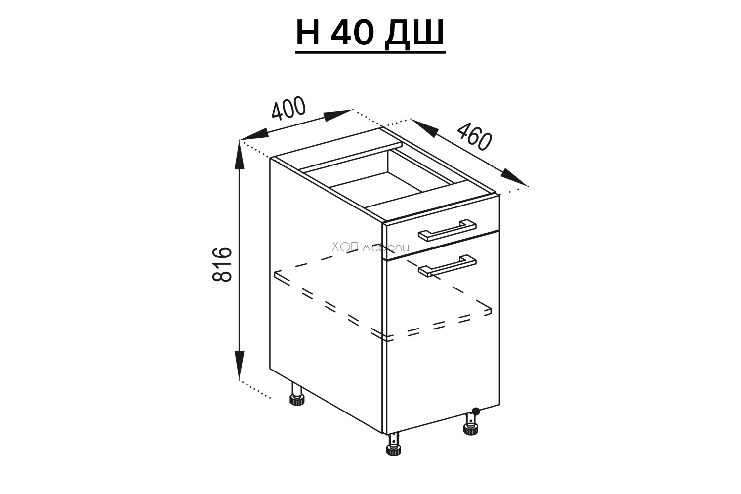 Шкаф с чекмедже H40ДШ Марта лукс артууд ID 9877 - hop-mebeli.com - 2 Шкаф с чекмедже H40ДШ Марта лукс артууд ID 9877 - 2