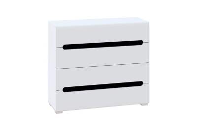 Скрин Бианко NEW - бял гланц / черно - hop-mebeli.com Скрин Бианко NEW - бял гланц / черно