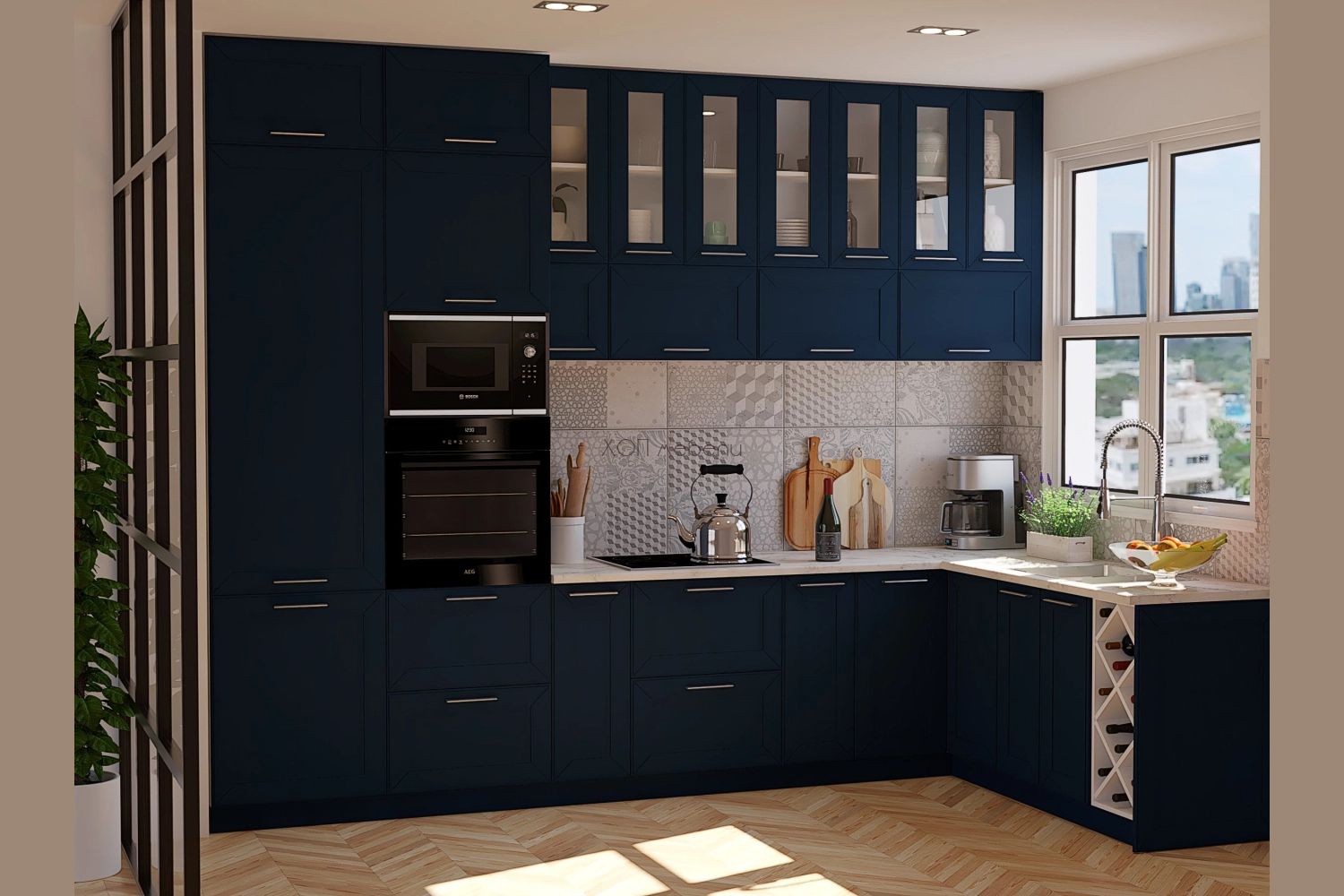 Ъглова кухня Марго 335 / 191 см. - сапфир ID 15016 - hop-mebeli.com - 1 Ъглова кухня Марго 335 / 191 см. - сапфир ID 15016 - 1