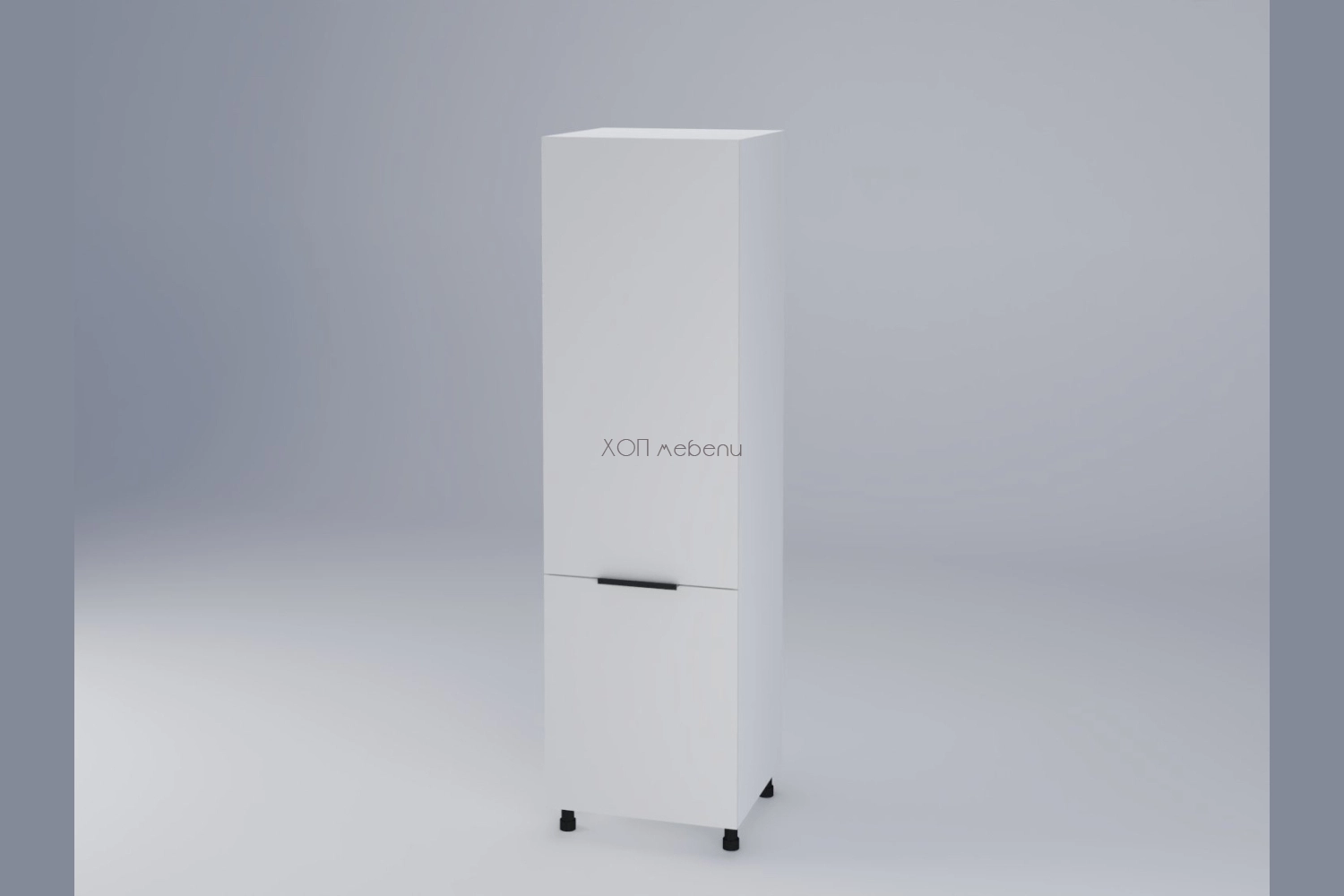 Колонен шкаф за вграждане на хладилник Адел бял супер мат h213 ID 19009 - hop-mebeli.com - 1 Колонен шкаф за вграждане на хладилник Адел бял супер мат h213 ID 19009 - 1