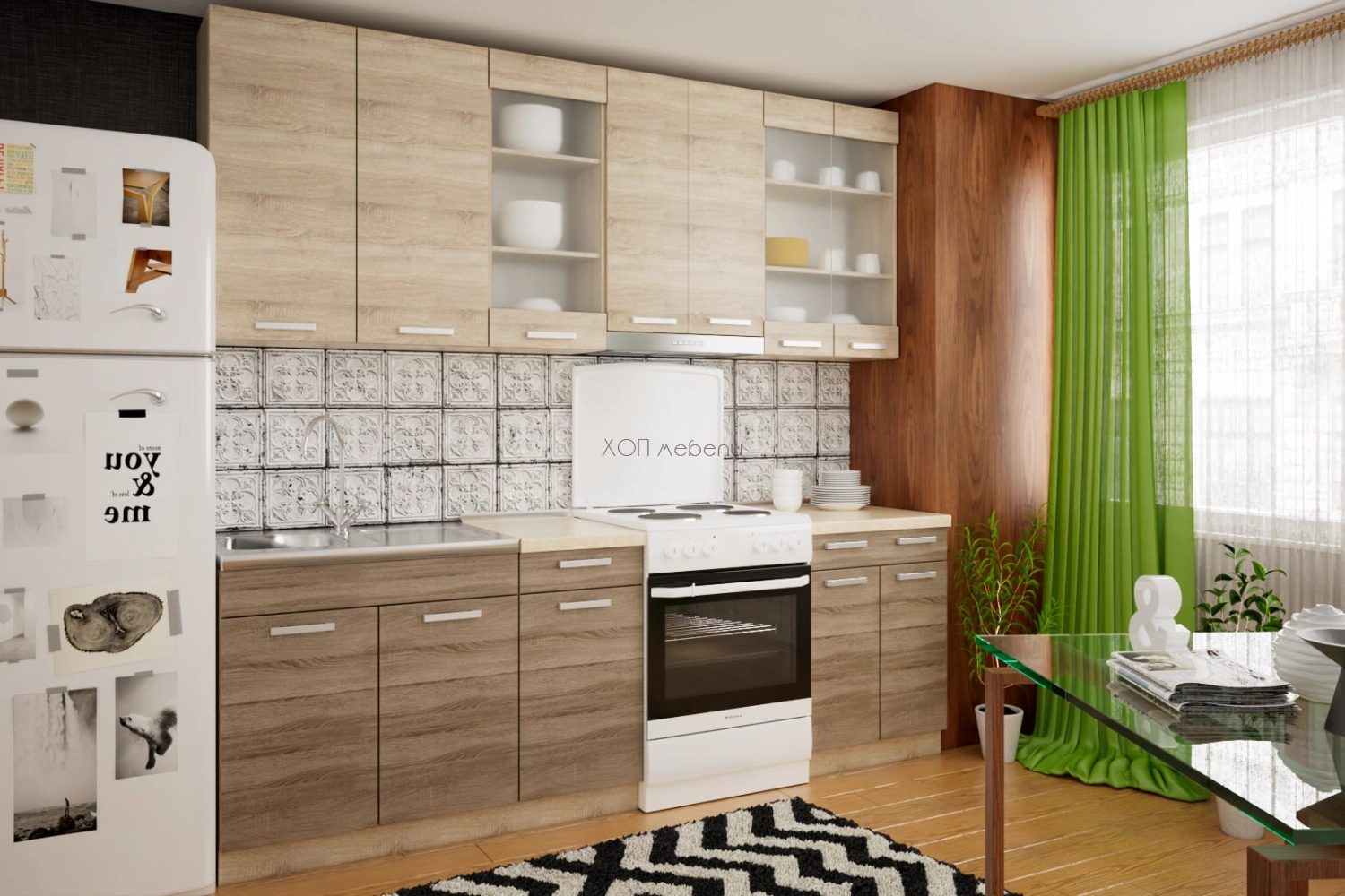 Кухня Марта сонома/трюфел h920 - 2,4 м. ID 20675 - hop-mebeli.com - 1 Кухня Марта сонома/трюфел h920 - 2,4 м. ID 20675 - 1