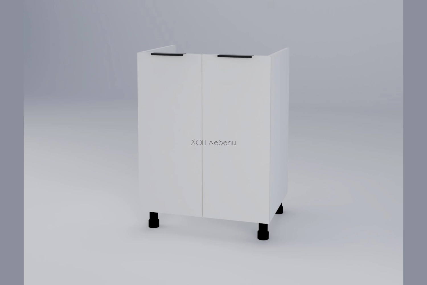 Шкаф за мивка Адел H60M бял супер мат ID 18988 - hop-mebeli.com - 1 Шкаф за мивка Адел H60M бял супер мат ID 18988 - 1