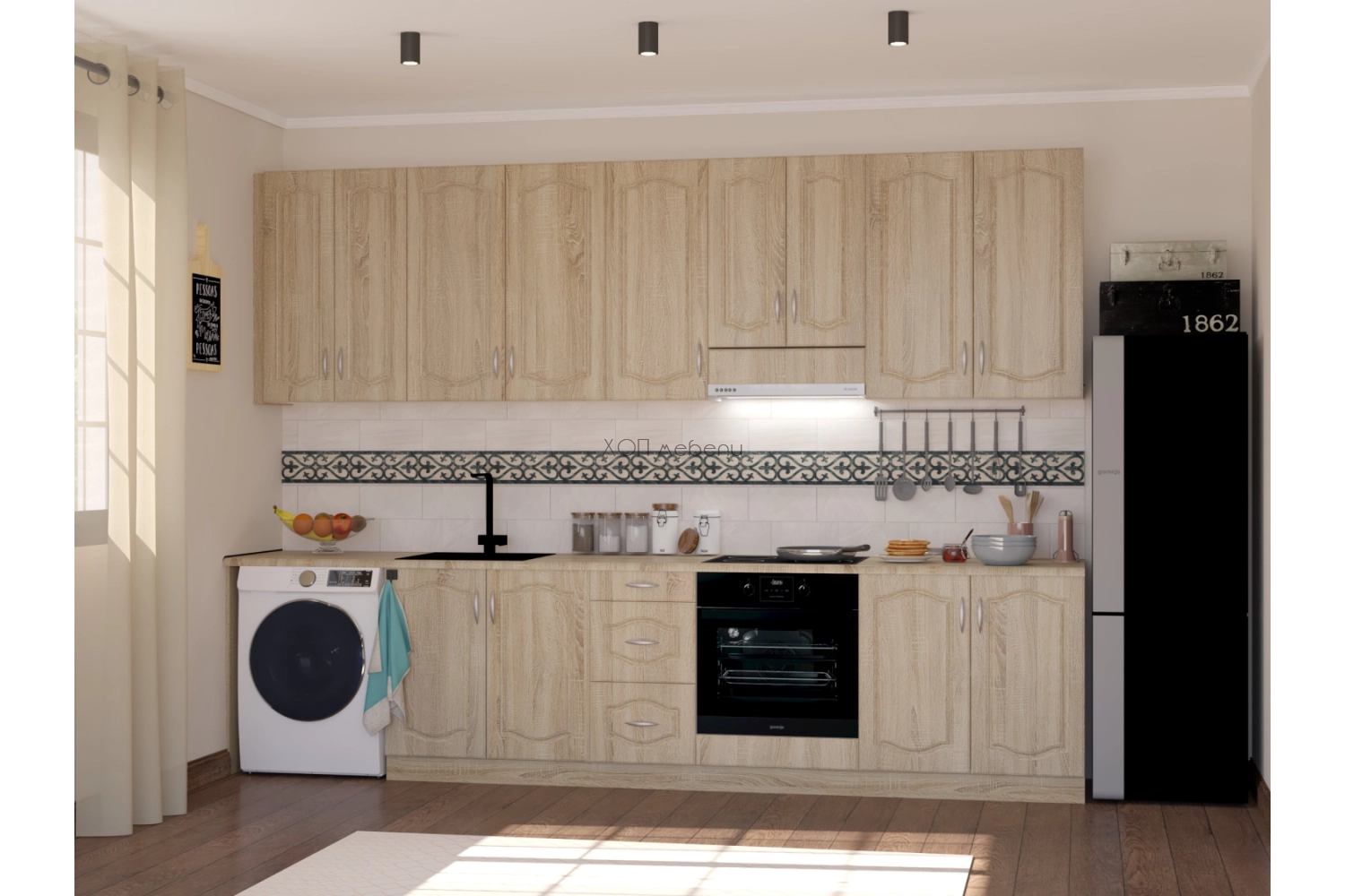 Кухня Оля NEW сонома 3,2 м. ID 10624 - hop-mebeli.com - 1 Кухня Оля NEW сонома 3,2 м. ID 10624 - 1