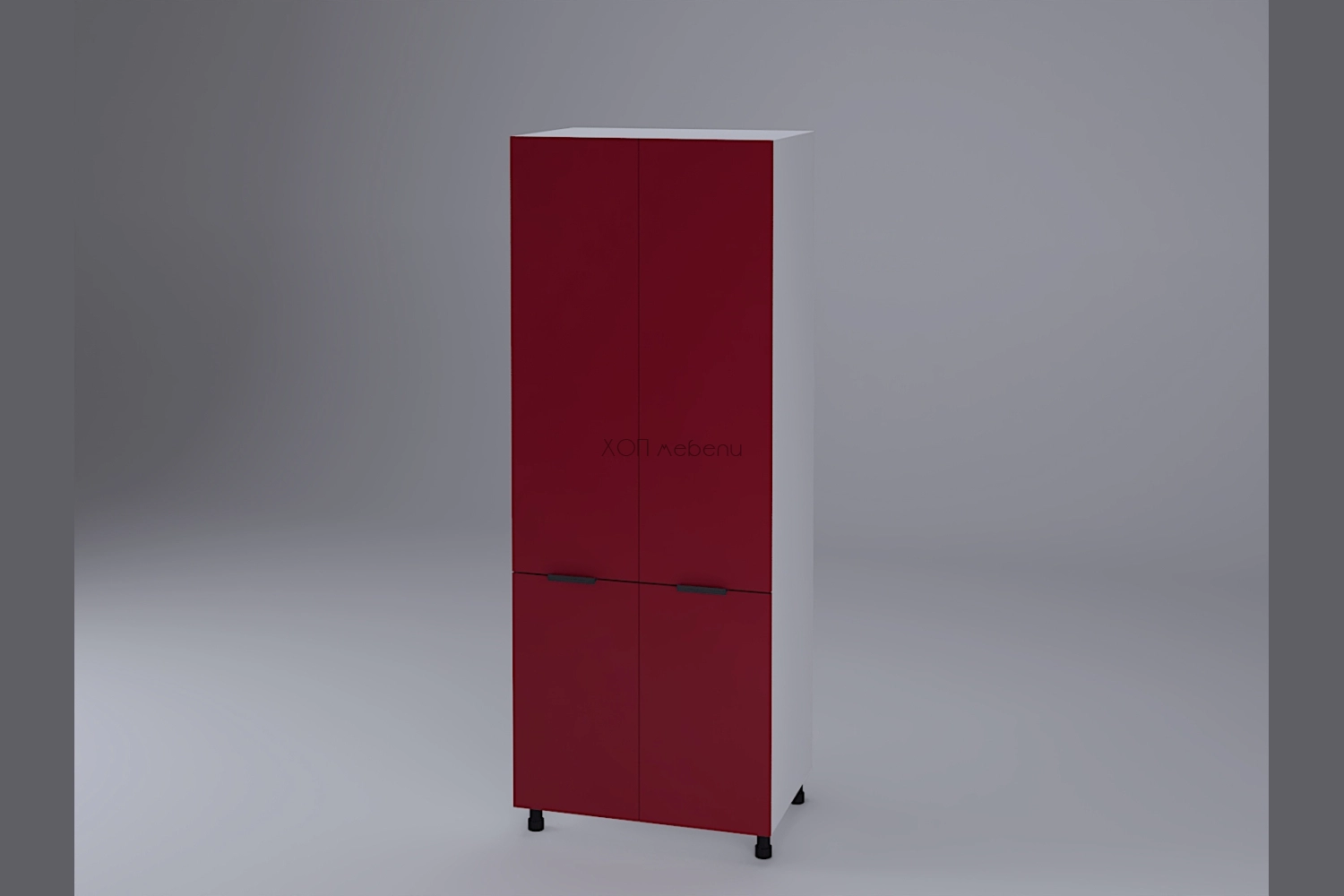 Шкаф П80 2Д h213 Милана червено ID 24682 - hop-mebeli.com - 1 Шкаф П80 2Д h213 Милана червено ID 24682 - 1