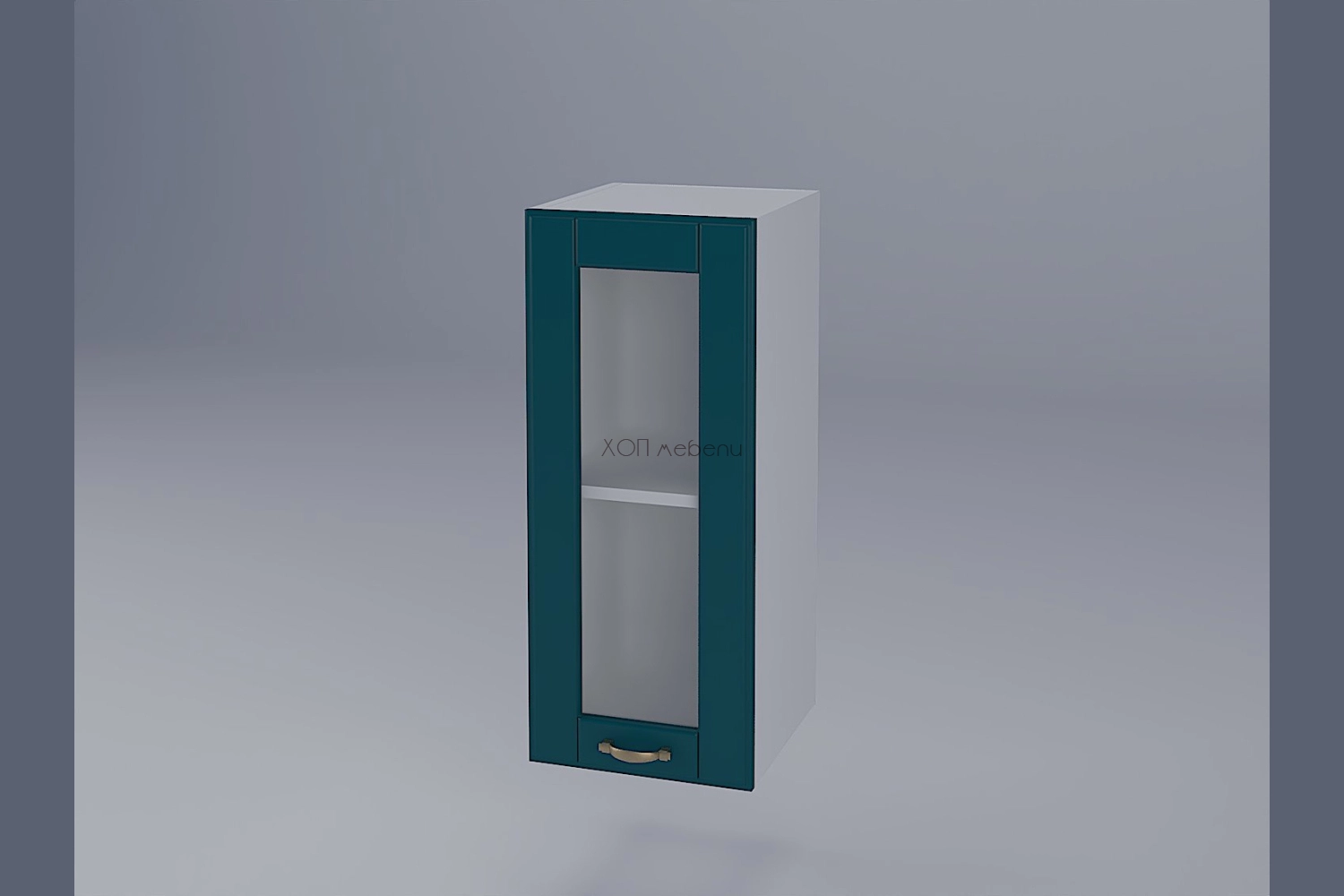 Горен шкаф Доминика B30СК аквамарин ID 15284 - hop-mebeli.com - 1 Горен шкаф Доминика B30СК аквамарин ID 15284 - 1