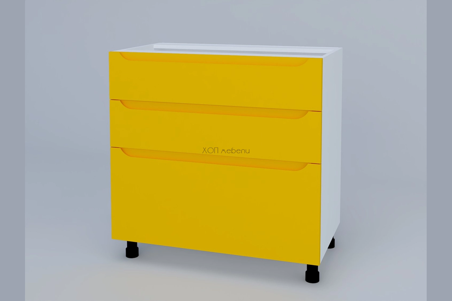 Шкаф с три чекмеджета Зарина H80 3Ш(2+1) - жълто ID 22557 - hop-mebeli.com - 1 Шкаф с три чекмеджета Зарина H80 3Ш(2+1) - жълто ID 22557 - 1