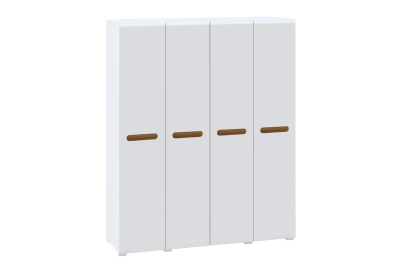 Голям гардероб Бианко NEW 4Д 1,8 - бял гланц / апалачи - hop-mebeli.com Голям гардероб Бианко NEW 4Д 1,8 - бял гланц / апалачи