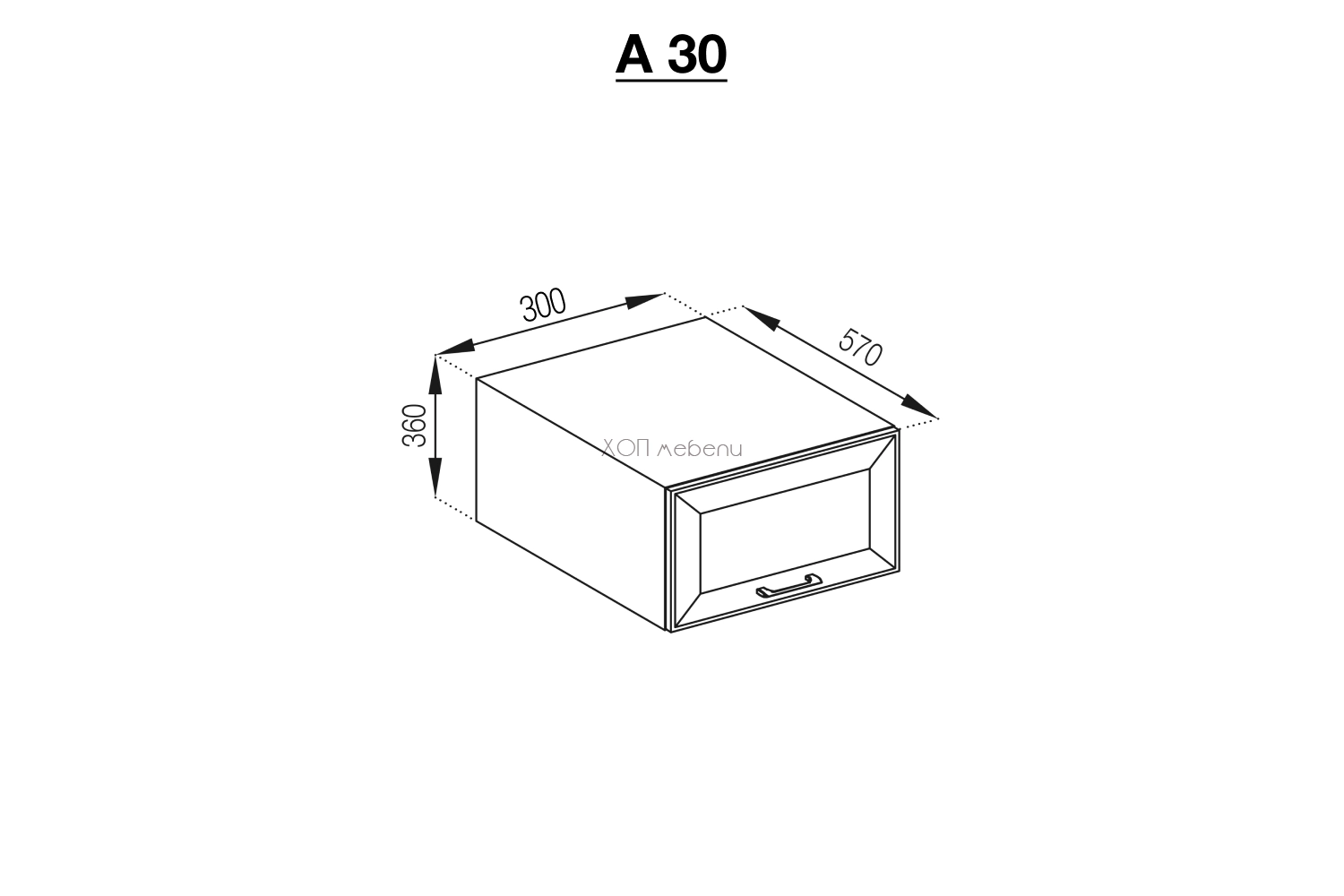 Шкаф надстройка Марго А30 лавандула ID 11093 - hop-mebeli.com - 2 Шкаф надстройка Марго А30 лавандула ID 11093 - 2