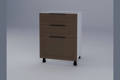 Шкаф с три чекмеджета Анна H60 3Ш(2+1) капучино