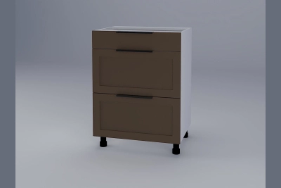 Шкаф с три чекмеджета Анна H60 3Ш(1+2) капучино