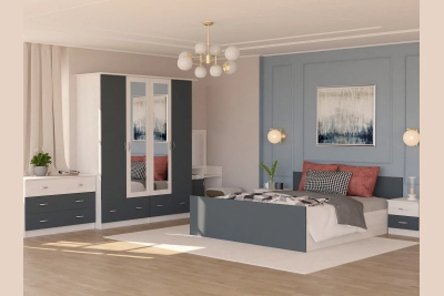 Спалня Соня - артуд / антрацит с матрак