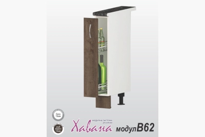 Шкаф за бутилки B62 Хавана - Дъб марон