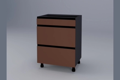 Шкаф с три чекмеджета Тина H60 3Ш(1+2) сахара